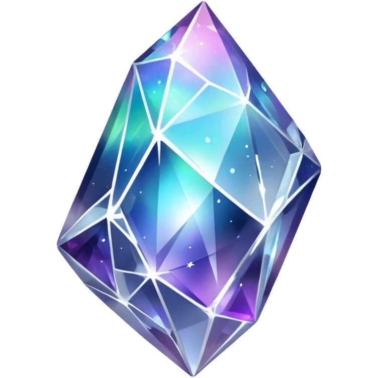 white silver transparent nebula crystal shard emoji