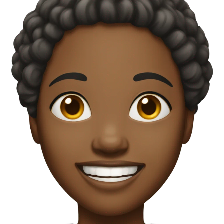 Happy black woman  emoji