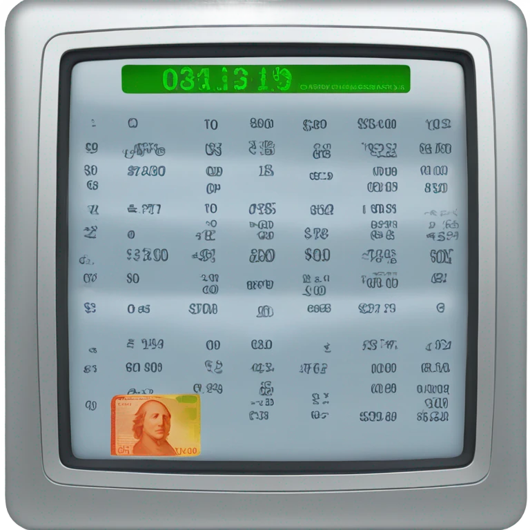 Bank balance emoji