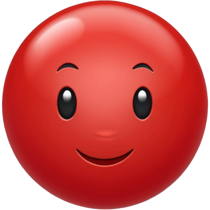 red plastic ball emoji