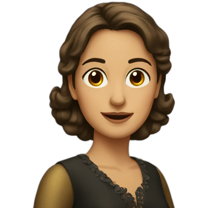 Spanish lady emoji