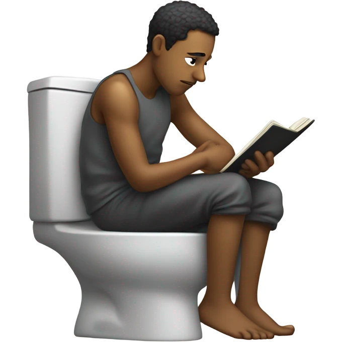 Thoughts while pooping emoji