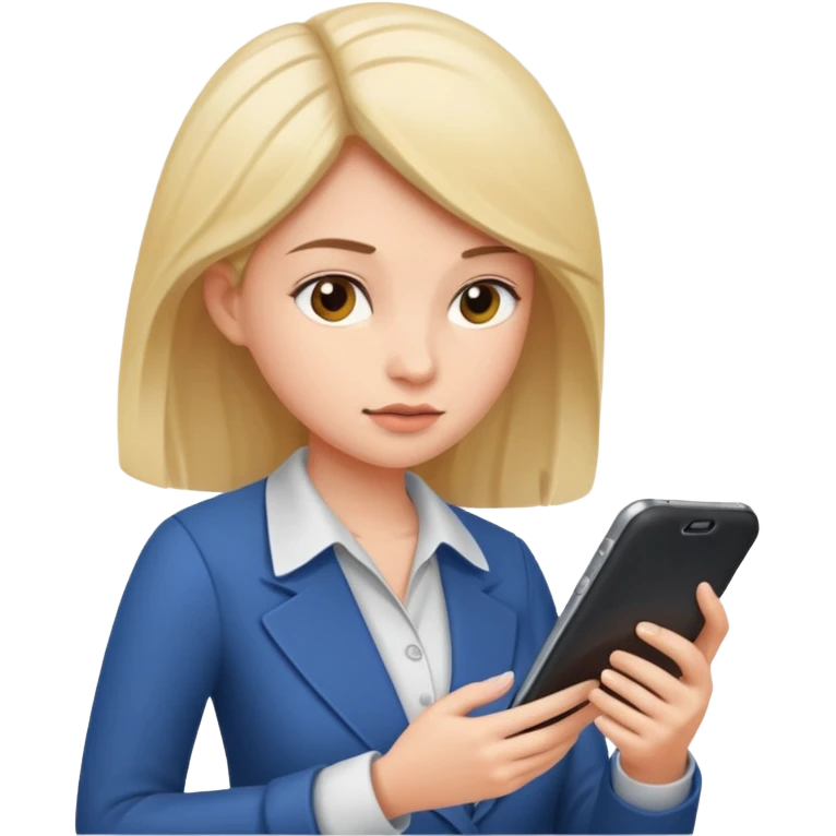 same woman but leaving documents to phone emoji