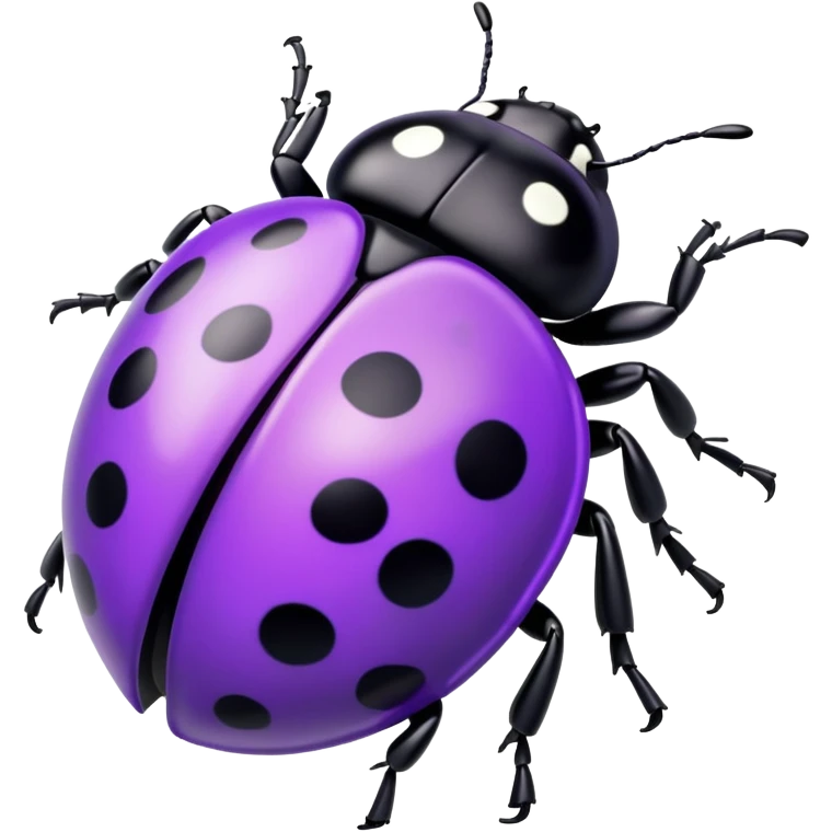 Purple ladybug emoji