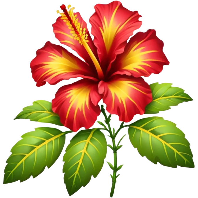 hawaiian flowers emoji