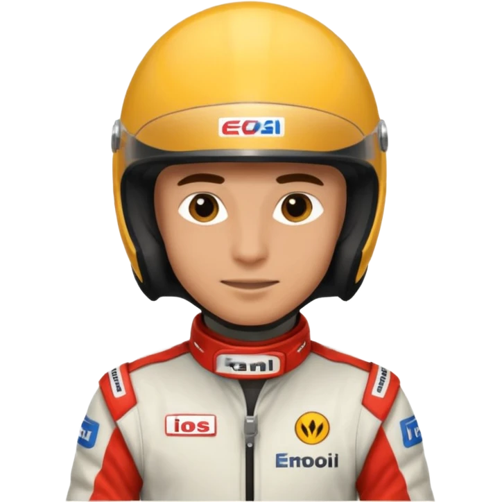 Formula racer man emoji