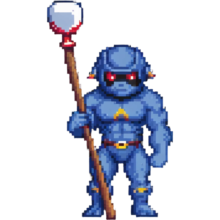 Cyclops with club emoji
