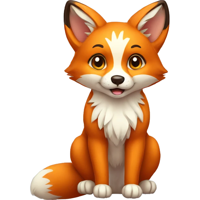 fox cute emoji