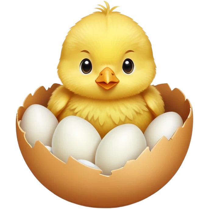 Baby chick hatching  emoji