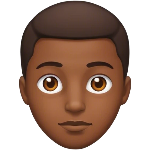 Black man with heart for eyes emoji