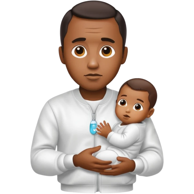 Make an emoji of Diddy with baby oil and white clothes emoji
