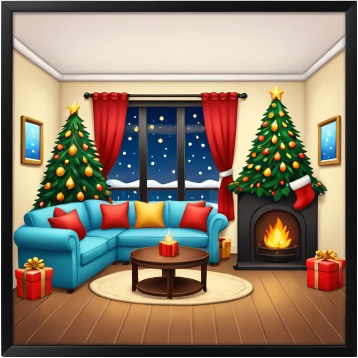 apartment enterier christmas magic emoji