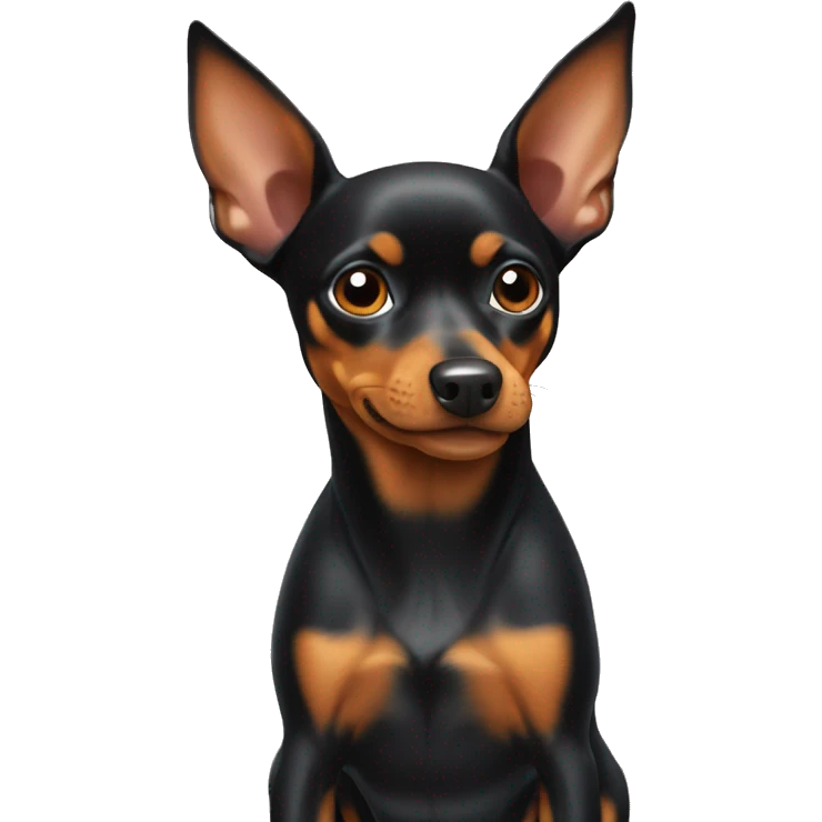 Miniature pinscher at the vet emoji