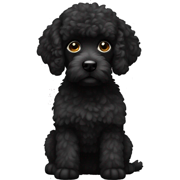 Black caniche  emoji