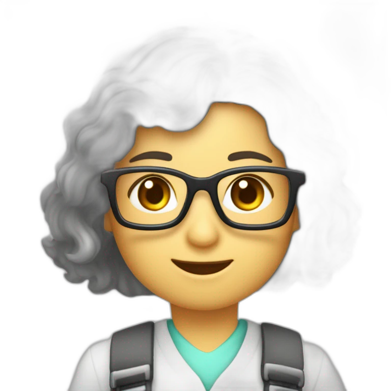 una profesora de ciencias de la computación, que le gustan las plantas, los perros, los gatos y ella tiene rulos emoji