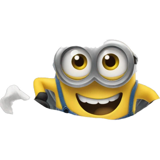 minion jumping in laundry  emoji