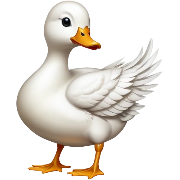 Scared duck emoji