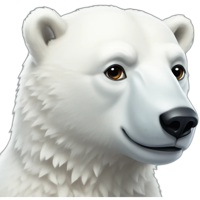 Anthropomorph Young polar bear emoji
