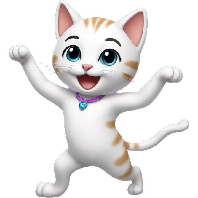 Kitty cat dancing emoji