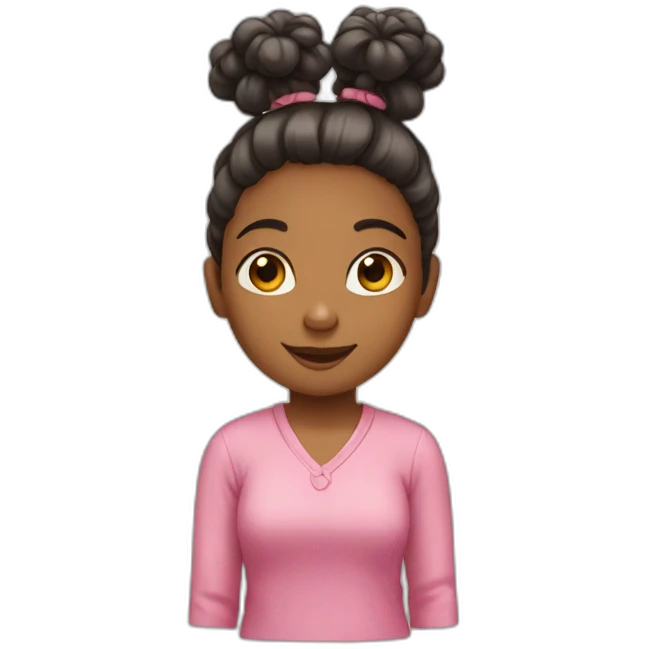 girl with two bunches emoji