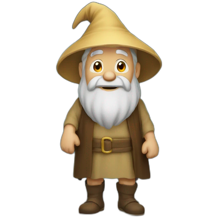  a wise old man standing in front of an enterance to a  cave emoji