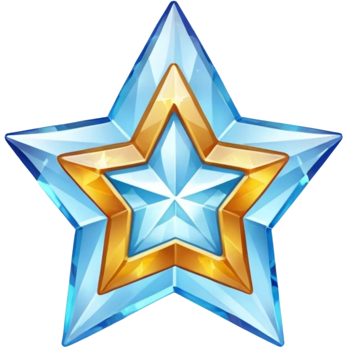 carved crystal star a shining "$" symbol emoji