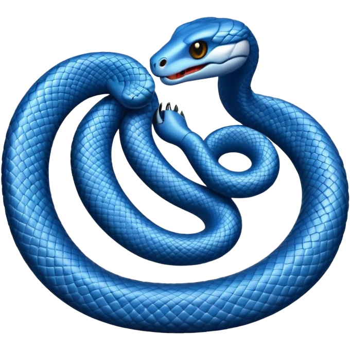 🐍 but it's blue emoji