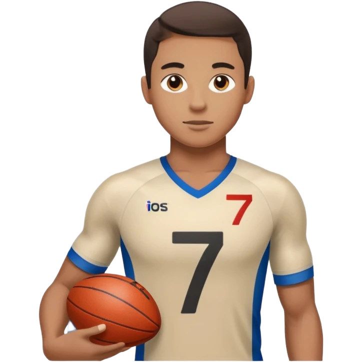 Number 7 Printed Athlete emoji