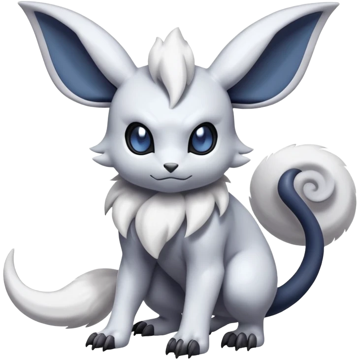 Mewostic-Absol-Minccino-Pokémon-Fakémon-hybrid-creature (full body) emoji