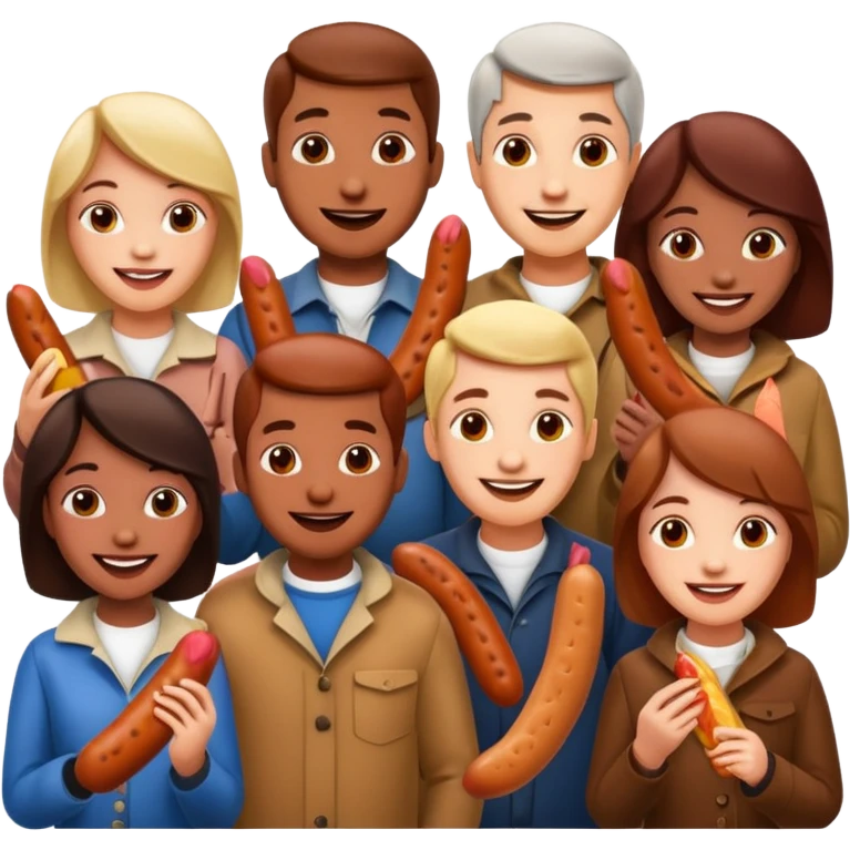 sausage eaters emoji