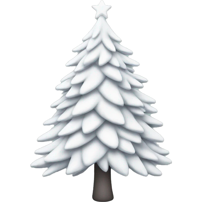 White Christmas Tree emoji