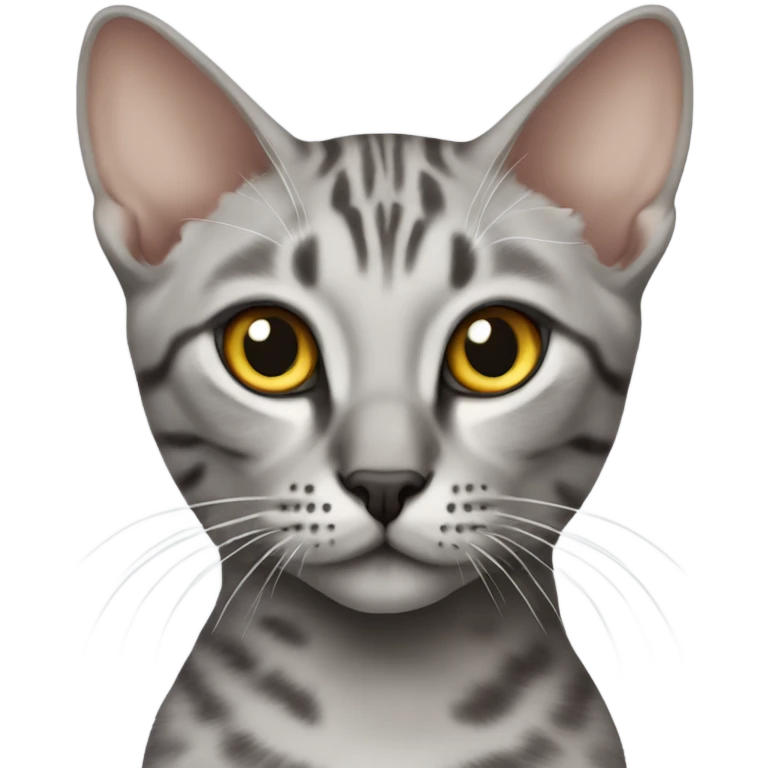 Egyptian Mau kitty body emoji