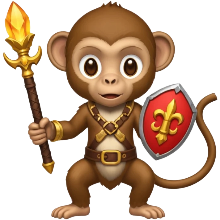 Monkey and rpg emoji
