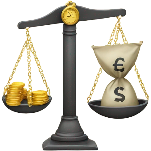 scale with money and time  emoji