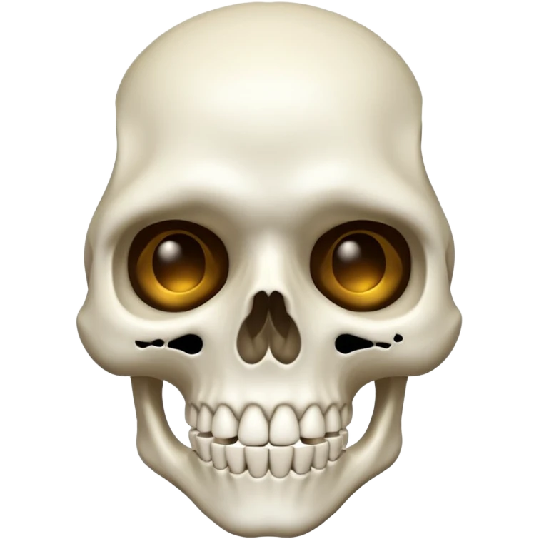 Mewing skeleton emoji