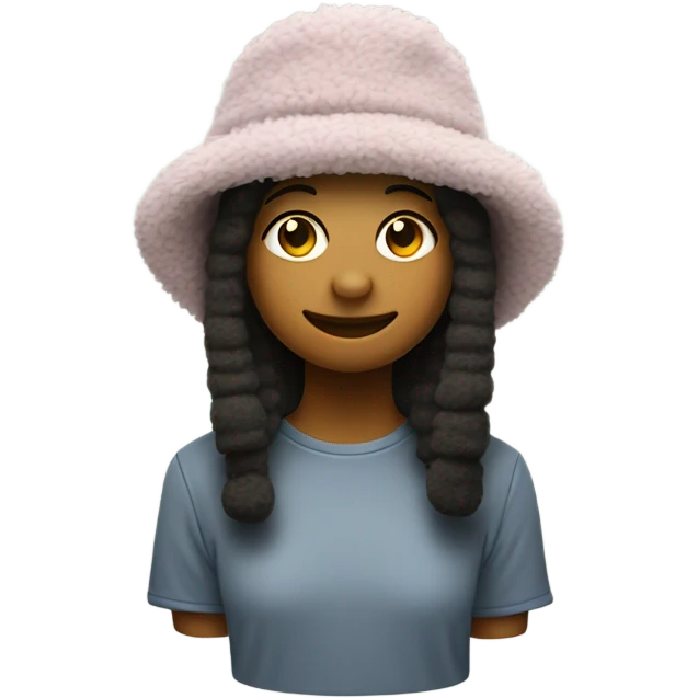 fuzzy bucket hat emoji