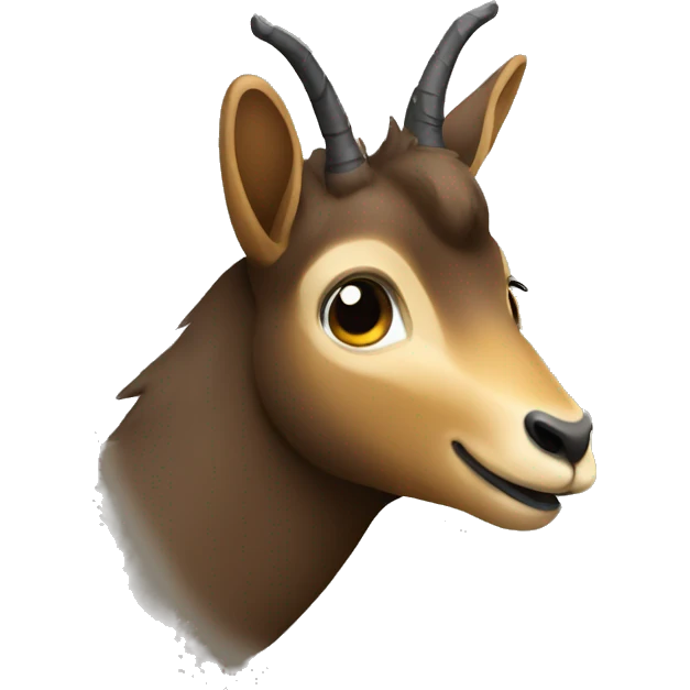 peeping happy smiling dark chamois emoji