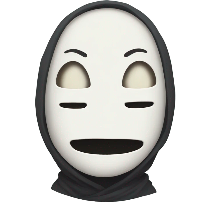 no face studio ghibli cute emoji