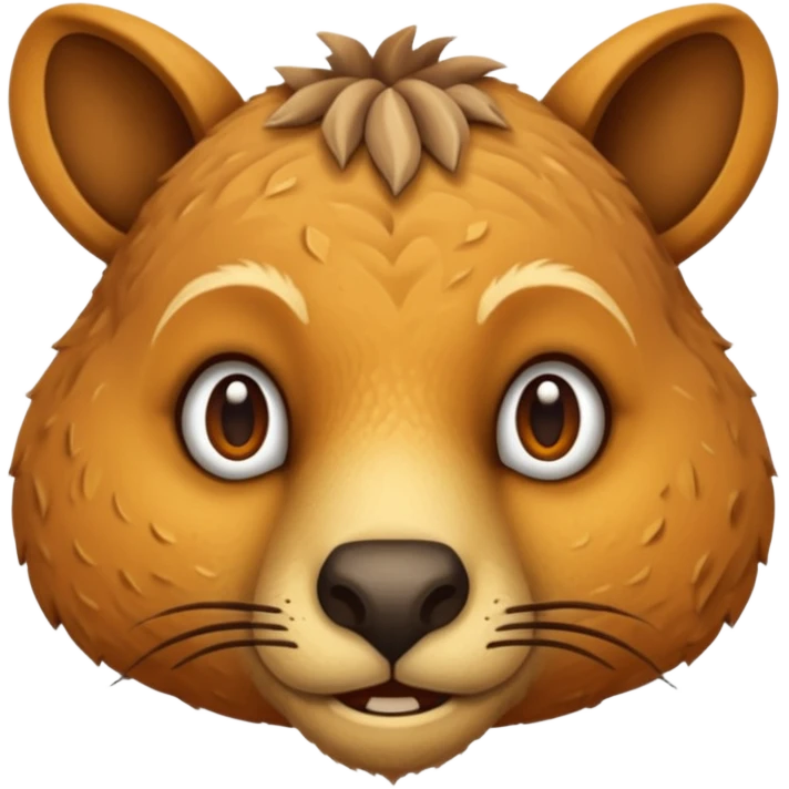 animals living in desert, just face emoji