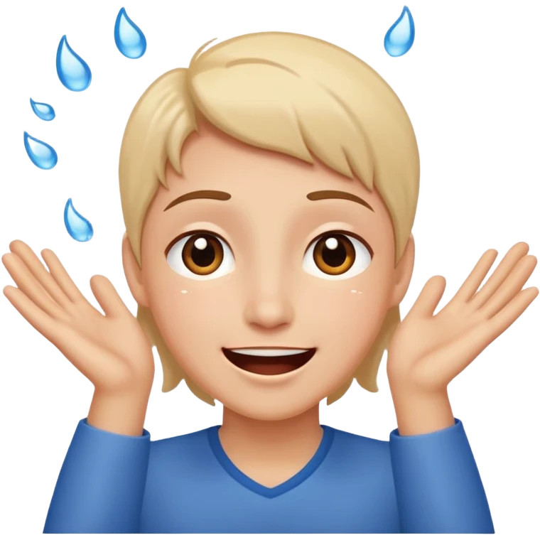 super happy tears excited hopeful hands emoji