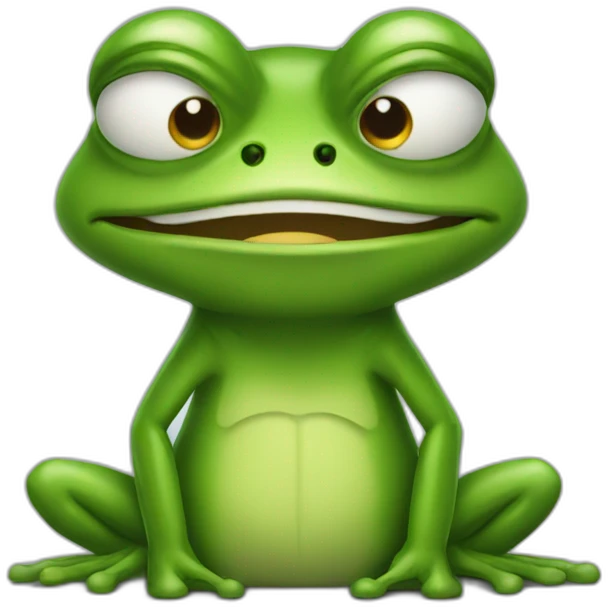 Angry frog emoji