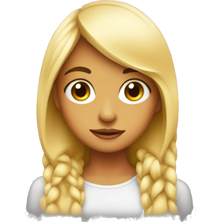 Girl eyes big with a little smirk with a cover around her emoji
