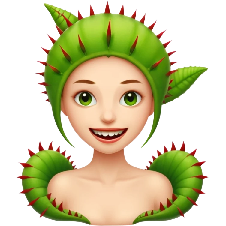 Mujer planta carnivora emoji