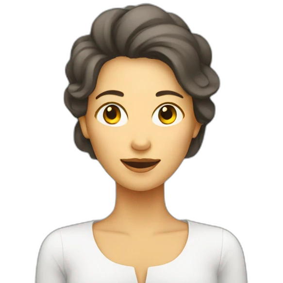 Radial woman emoji