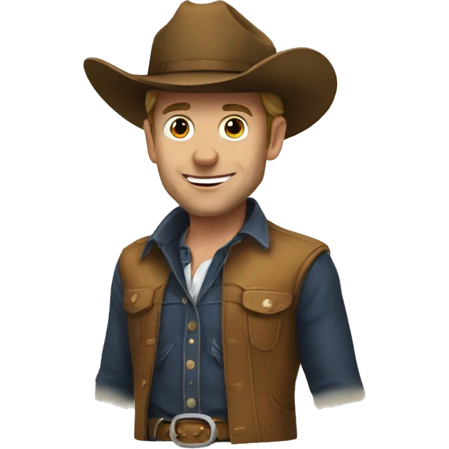 Macron cow boy emoji