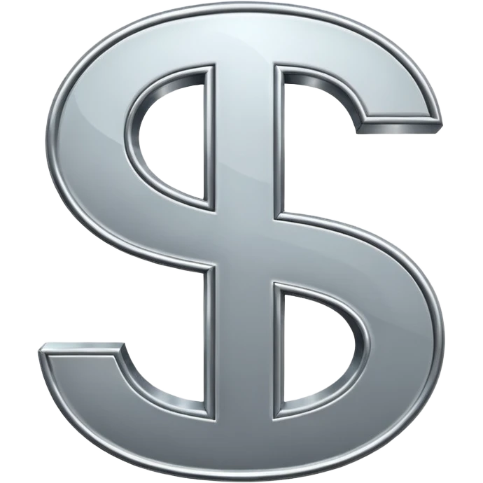 $ dollar metal symbol emoji