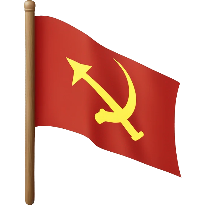 communist flag with hammer and sickle emoji
