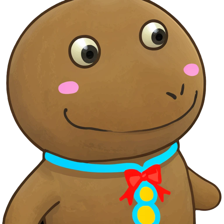 Gingerbread man emoji