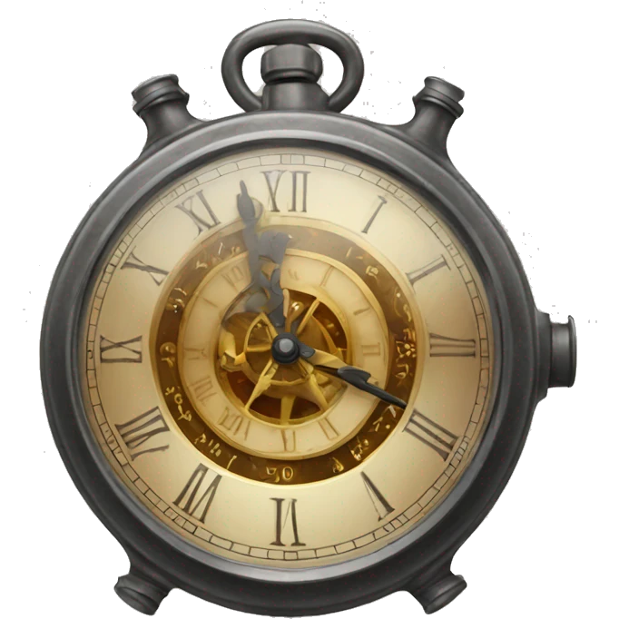 chronometer with a cloak emoji