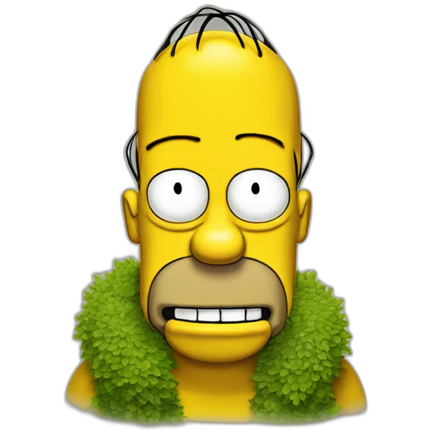 homer simpson hedge emoji